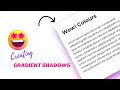 Creating Gradient Shadow Using HTML & CSS