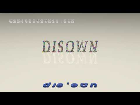 How do you use disown in a sentence?