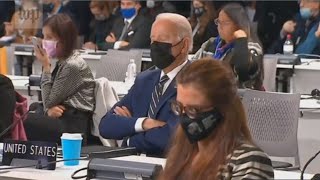 ‘Sleepy Joe’ falling asleep at COP26 is a ‘metaphor’ for his presidency