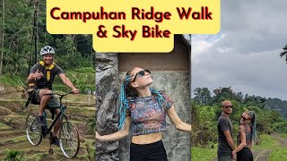 🇮🇩 BALI: Campuhan Ridge Walk \u0026 Sky Bike at Tegalalang Rice Terrace 🇮🇩