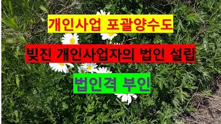 개인사업체 하다 빚지자 법인설립 [법무사 법풀이]#법인격 부인 #신의칙 #채무면탈 #법인의 책임 #주주의 책임 #법인과 개인사업자