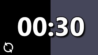 ⏰ Every 30 Seconds Timer | Repeating 120x in 1 Hour| Bell Alert | No Music | Study Aid Intervals