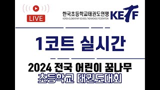 [1코트/2일차] 2024 전국 어린이 꿈나무 초등학교 태권도대회 / 겨루기B