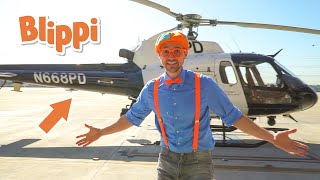 Blippi Explores a Police Helicopter | Vehicles For Kids | Blippi Educational Videos for Kids