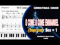 O Come O Come Emmanuel [Soprano] | Christmas Choir Tutorial