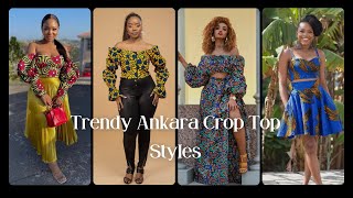 Trendy Ankara Crop Top Styles// Latest Ankara Crop Tops