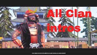 Shogun 2 Total War All Clans intros
