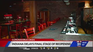 Governor Holcomb announces delays in moving Indiana into Stage 5