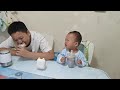 哭的好委屈呀😆😆哥哥要上学得先做哥哥的早餐呀#萌娃 #baby #親子