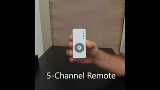 Five Channel Remote for Roll Down Shutters and Screens