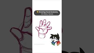 How to Draw: BABY HANDS (4 Steps) #Shorts