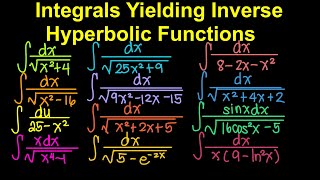 Integrals Yielding Inverse Hyperbolic Functions (Live Stream)