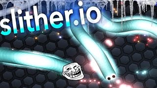INSANE FROZEN GLITCH! IM ON THE LEADERBOARD! | SLITHER.IO/AGAR.IO 2.0 ( slither.io Funny Moments #2)