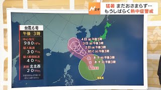 【7月31日(月)】台風６号は沖縄・奄美に接近へ　猛暑はまだしばらく続く…熱中症に警戒【近畿地方の天気】#天気 #気象