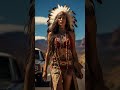 beautiful badass native american woman ai art