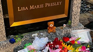 Visiting Lisa Marie Presley and Her Son Benjamin Graves at The Graceland Meditation Garden