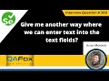 Give me another way where we can enter text into the text fields (Selenium Interview Question #300)