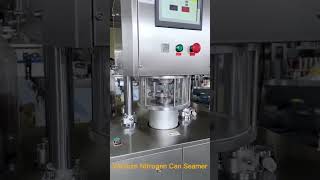 Vacuum Seamer with Gas Flushing,Semi-Automatic Vacuum Nitrogen Flushing Can Sealing Machine (Sealer)