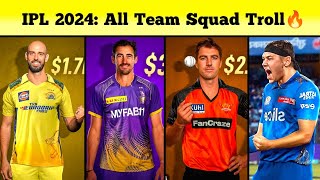 IPL 2024 AUCTION: All Team Squad Tamil Troll| Starc ₹24.75 Cr,Cummins 20.50 Cr, Daryl Mitchel 14 cr🔥