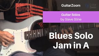 Blues Solo Jam in A | Guitar Solos Workshop