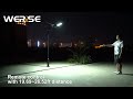 400W Dusk to Dawn Solar Panel Street Light with Motion Sensor and Remote Control