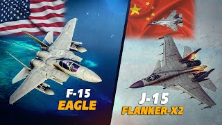 American F-15C Eagle Vs Chinese J-15 Flanker-X2 | Intercept | Digital Combat Simulator | DCS |