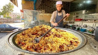 Uzbeki Kabuli Pulao Recipe | Biggest Pulao Making in Pakistan - How To Make Afghani Uzbeki Pulao!