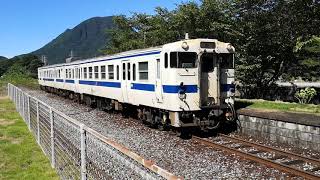 夏に電車を撮影しただけの動画（福岡県の採銅所駅）