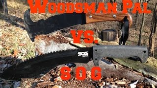 Woodsman Pal vs SOG Kukri review