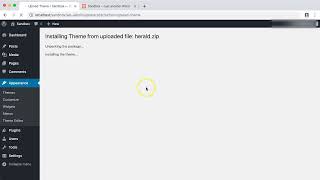 Installation - Herald WordPress theme