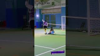 【フットサル】「一撃で仕留めるGK」 個サルでちょっとカッコいいプレー_129｜A little cool moments of Futsal court in  japan｜#shorts