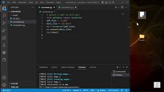 Convert PDF to Docx & Docx to PDF with Python | Eng.Shwel