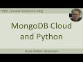 MongoDB Cloud and Python