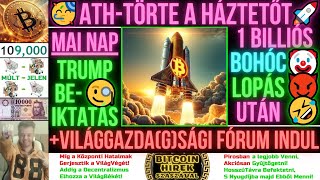 Bitcoin Hírek (2607) - 🥳ATH-Törte a Háztetőt🚀 1 Billiós Bohóc🤡Lopás😈Után🤣