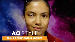 Emma Raducanu Headshot | Australian Open 2022 | AO Style