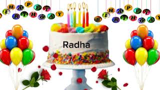 Radha happy birthday song/Radha happy birthday/Radha name birthday song
