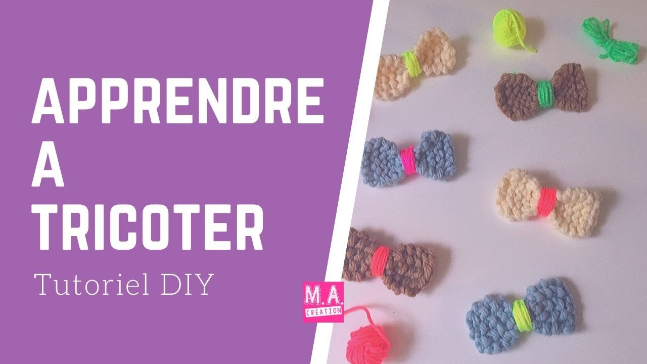 Apprendre à Tricoter Le Point Mousse, Tricot DIY - YouTube