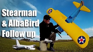 Hookll Stearman PT-17 and Finwing Alba Bird - Follow up