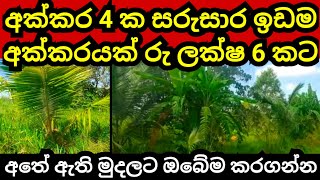 අක්කරයක් ලක්ෂ 6 ක් පමණි | Land for sale | Pol idam | Coconut land | Agriculture land | Aduwata idam