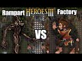 RAMPART VS FACTORY | 100 weeks growth | Heroes of Might and Magic 3 HotA