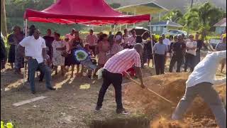 Burial of 87-year-old Thomas William better known as “Tamas” from Caribe Delices.