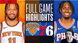 New York Knicks vs Philadelphia 76ers Game 3 Full Highlights | 2024 ECR1 | FreeDawkins Reaction