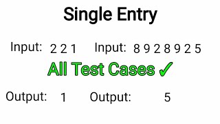 Single Entry | Python IDP | Count Method| Python Problems|CCBP Nxtwave|Python Programming|Raj Python