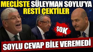 Mecliste Süleyman Soylu'ya resti çektiler: Soylu cevap bile veremedi