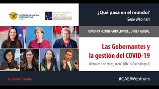 Reconfiguración del orden global. Las Gobernantes en la gestión del Covid-19