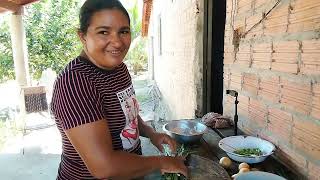 preparei um capote caipira para o almoço