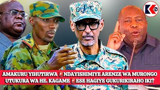 AMAKURU YIHUTIRWA🚨NDAYISHIMIYE ARENZE WA MURONGO UTUKURA WA HE. KAGAME🚨ESE HAGIYE GUKURIKIRAHO IK?