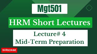 MGT501 Short Lecture 4 | HRM Short Lectures |Human Resource management system | Vu Short Lectures