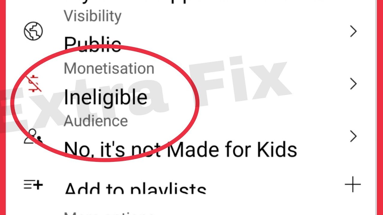 Yt Studio Showing Audience Monetization Ineligible Problem Solve