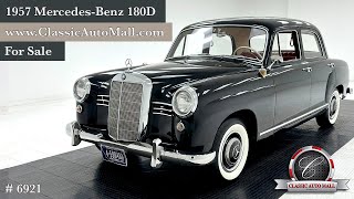 1957 Mercedes-Benz 180D Sedan - Consignments at Classic Auto Mall, Morgantown PA #classicautomall